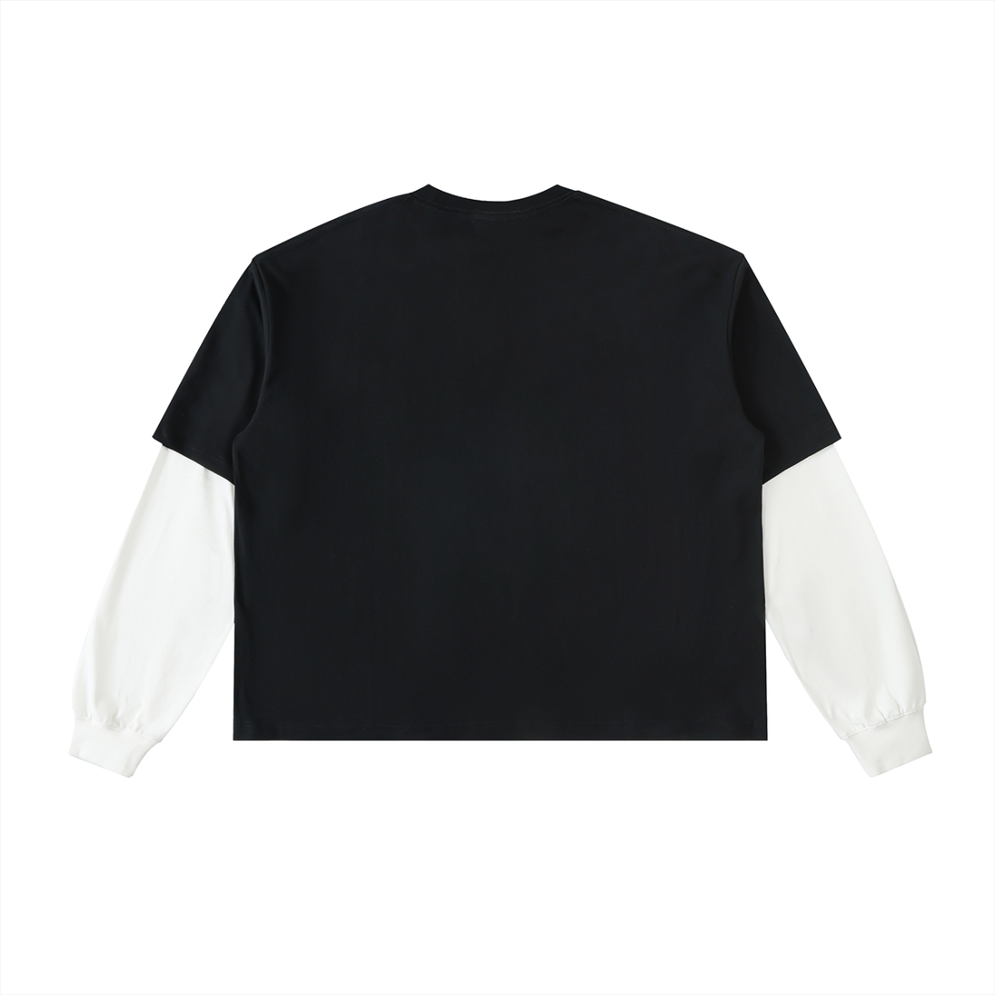 Luxeomo Contrast Sleeve Cotton T-Shirt