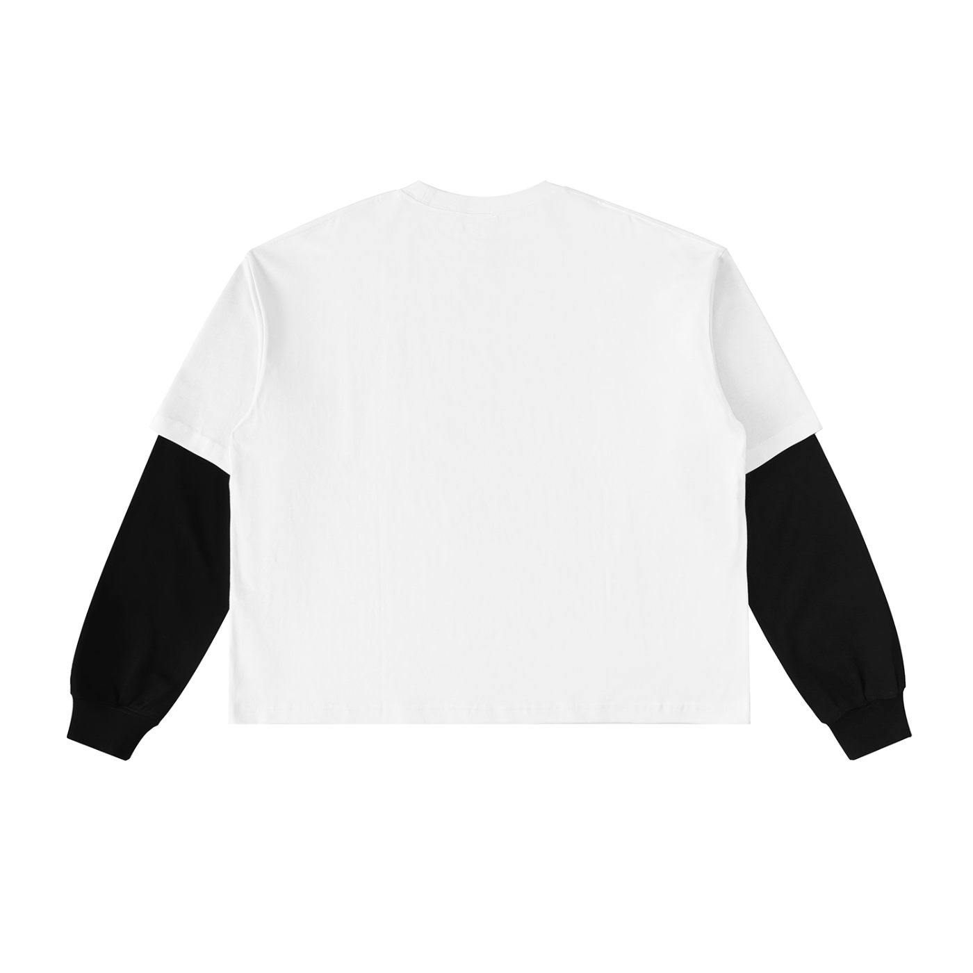 Luxeomo Contrast Sleeve Cotton T-Shirt